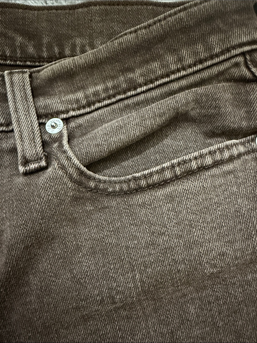 Abercrombie & Fitch Signature Stretch Athletic Straight Jeans Dark Brown 30x30 - Picture 6 of 7